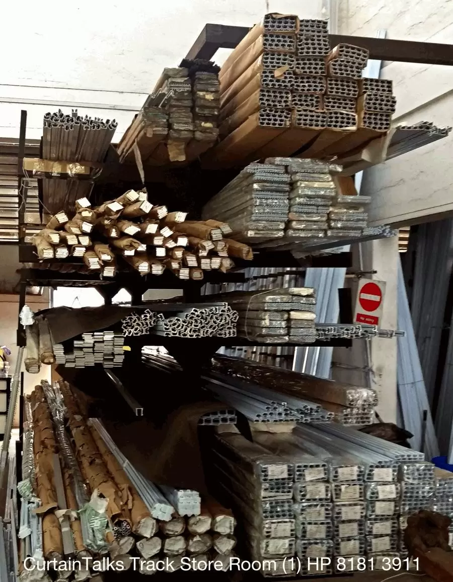 store room picture for curtain track